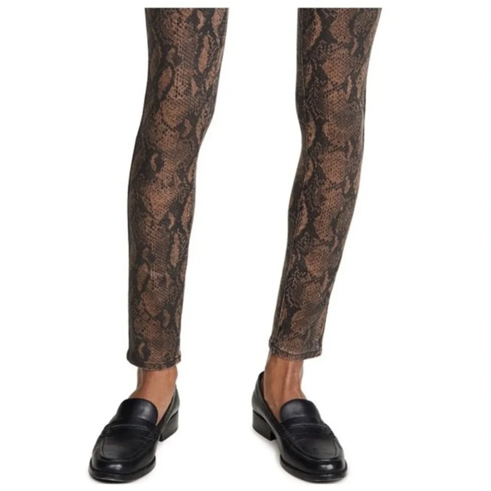 Msrp $239 PAIGE‎ HOXTON ULTRA SKINNY COATED SNAKE HIGH WAIST JEANS SIZE 30
